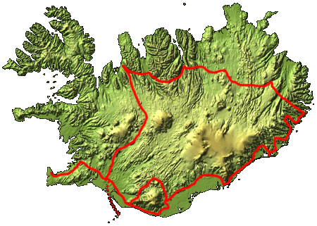 route IJsland